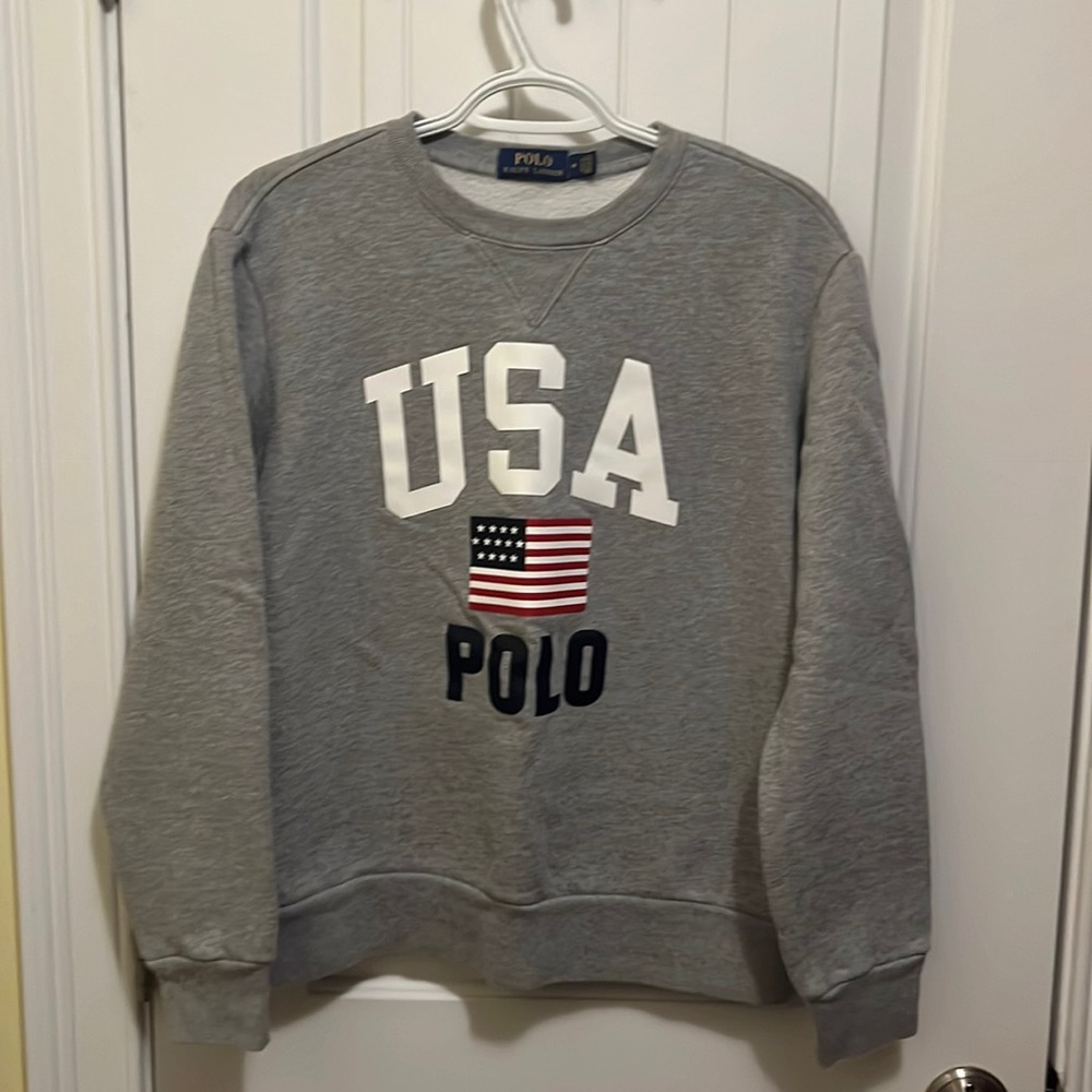 Mens polo sweatshirt